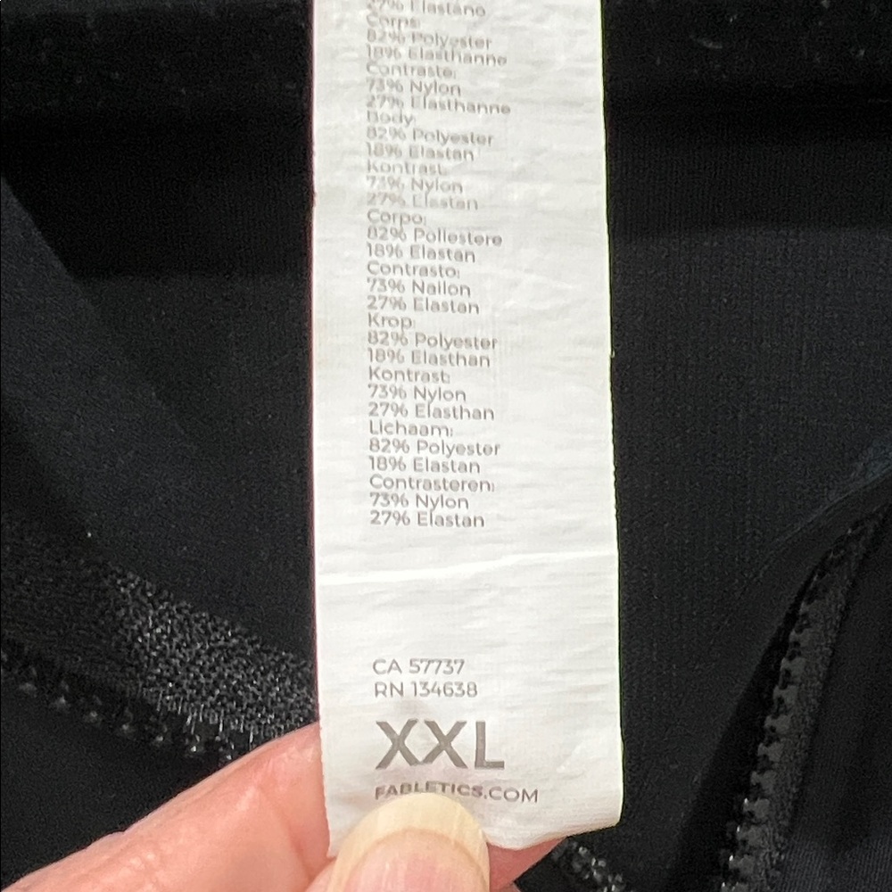 Fabletics Midnight Black Bomber Jacket - image 4